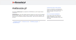 Desktop Screenshot of mateusza.pl