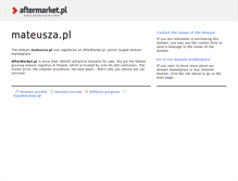 Tablet Screenshot of mateusza.pl